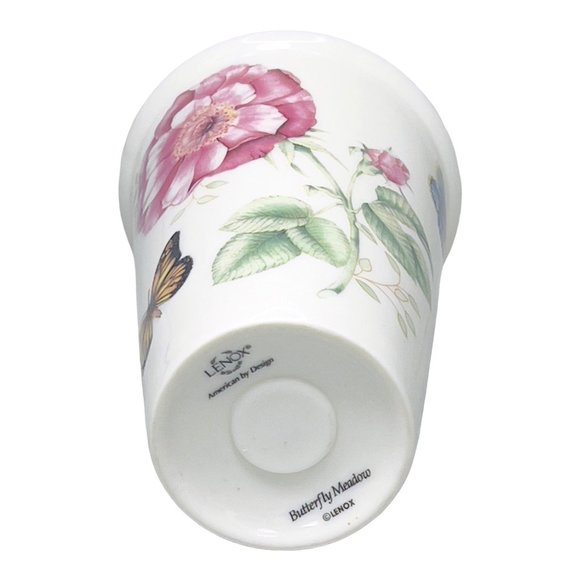 Lenox Butterfly Meadow Ceramic Thermal Coffee Tea Mug 10 oz No Lid EUC - Picture 9 of 10
